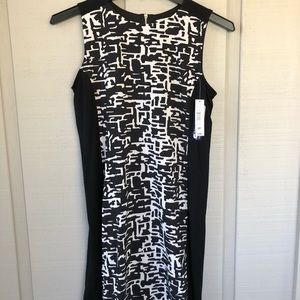 Peter Nygard Sleeveless Black/Ivory NWT Dress 8P